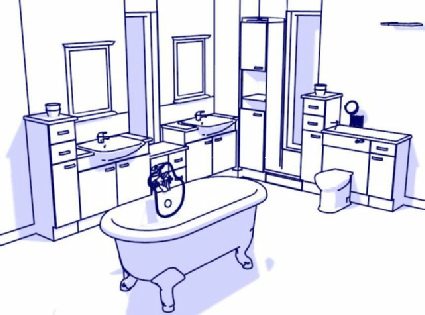 Bathroom sketch hi-res stock photography and images - Alamy